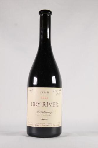 (1) 2003 Dry River Lovat Syrah, Martinborough