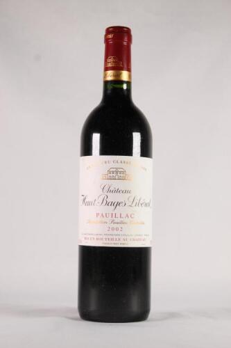 (1) 2002 Chateau Haut Bages Liberal, Pauillac