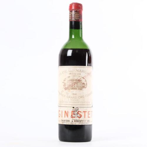 (1) 1961 Chateau Margaux 1er Cru Classe, Margaux