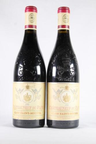 (2) 1999 Clos Saint Michel Chateauneuf du Pape