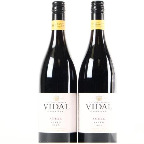 (2) 2017 Vidal Estate Soler Syrah, Hawkes Bay