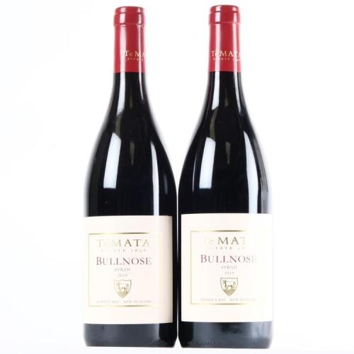 (2) 2019 Te Mata Estate Bullnose Syrah, Hawkes Bay