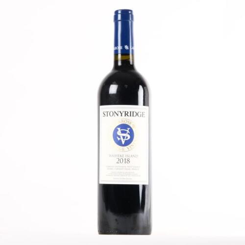 (1) 2018 Stonyridge Vineyard Larose, Waiheke