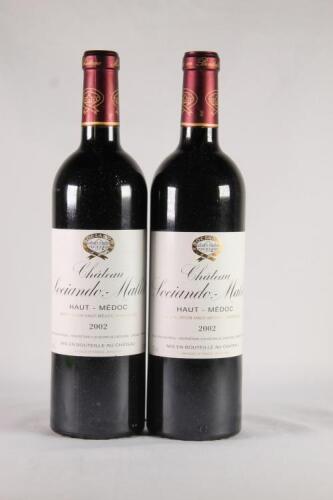 (2) 2002 Chateau Sociando Mallet, Haut Medoc