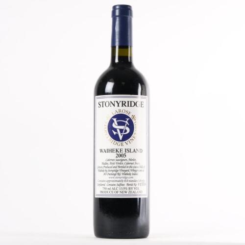 (1) 2005 Stonyridge Vineyard Larose, Waiheke