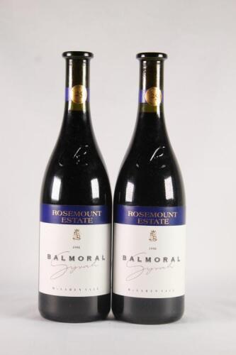 (2) 1998 Rosemount Balmoral Syrah, McLaren Vale SA