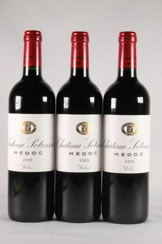 (3) 2005 Chateau Potensac, Medoc