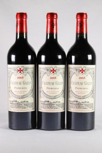 (3) 2006 Chateau Gazin, Pomerol