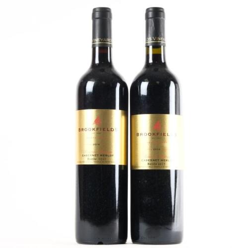 (2) 2014 Brookfields Gold Label Reserve Cabernet Sauvignon/Merlot, Hawkes Bay