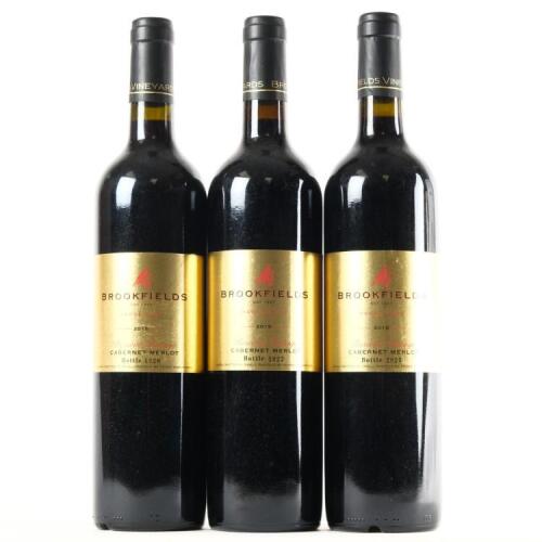 (3) 2015 Brookfields Gold Label Reserve Cabernet Sauvignon/Merlot, Hawkes Bay