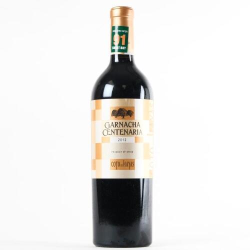 (1) 2012 Bodegas Aragonesas Coto de Hayas Garnacha Centenaria, Campo de Borja