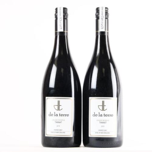 (2) 2015 De la Terre Grande Reserve Tannat, Hawkes Bay