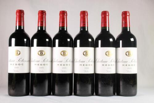 (6) 2005 Chateau Potensac, Medoc (OWC)