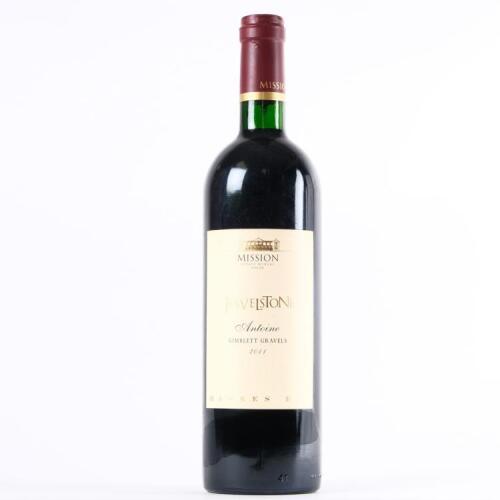 (1) 2011 Mission Estate Winery Jewelstone Antoine, Gimblett Gravels