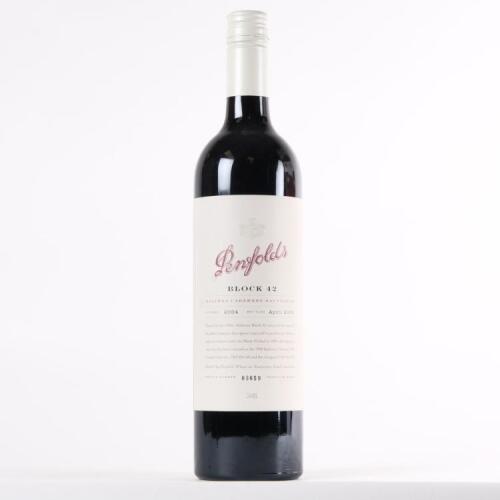 (1) 2004 Penfolds Block 42 Kalimna Cabernet Sauvignon, Barossa SA&nbsp;