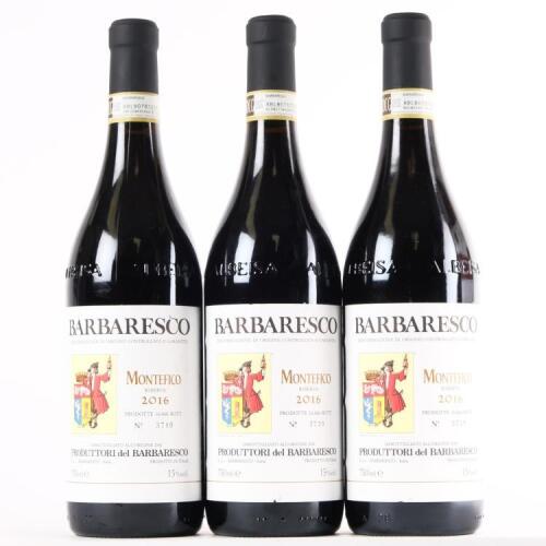 (3) 2016 Produttori del Barbaresco Montefico, Barbaresco Riserva DOCG