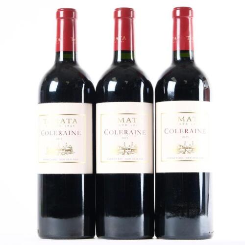 (3) 2015 Te Mata Estate Coleraine, Hawkes Bay