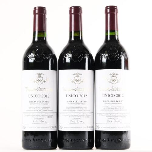 (3) 2012 Vega Sicilia Unico Gran Reserva, Ribera del Duero