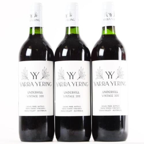 (3) 2011 Yarra Yering Underhill Shiraz, Yarra VIC