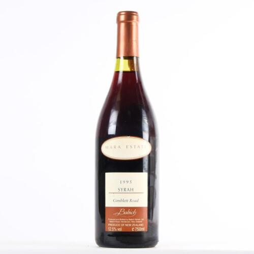 (1) 1995 Babich Mara Syrah, Gimblett Gravels