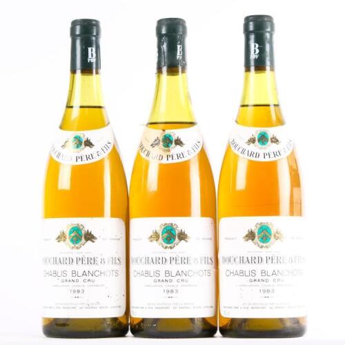 (3) 1983 Bouchard Pere & Fils Blanchots Grand Cru, Chablis