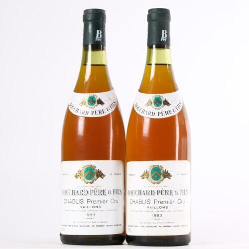 (2) 1983 Bouchard Aine & Fils Vaillons 1er Cru, Chablis