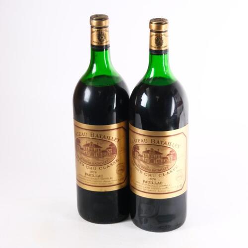 (2) 1979 Chateau Batailley 1500ml 5eme Cru Classe, Pauillac