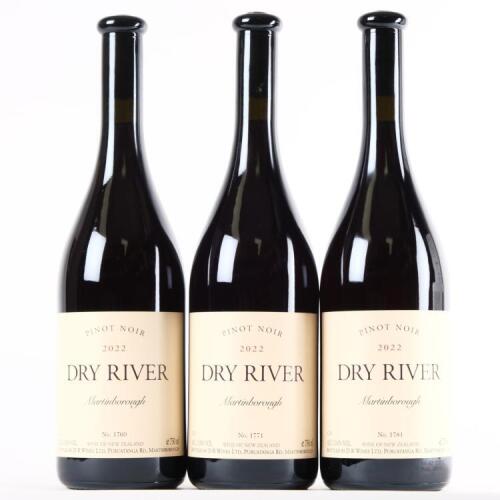 (3) 2022 Dry River Pinot Noir, Martinborough