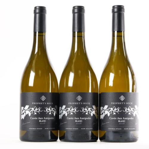 (3) 2018 Prophets Rock Cuvee aux Antipodes Blanc, Central Otago
