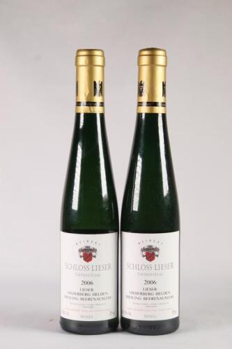 (2) 2006 Schloss Lieser Niederberg Helden Riesling Beereneauslese 375ml, Mosel Saar Ruwer