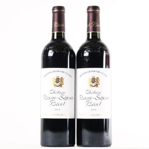 (2) 2018 Chateau Beau-Sejour Becot, St Emilion