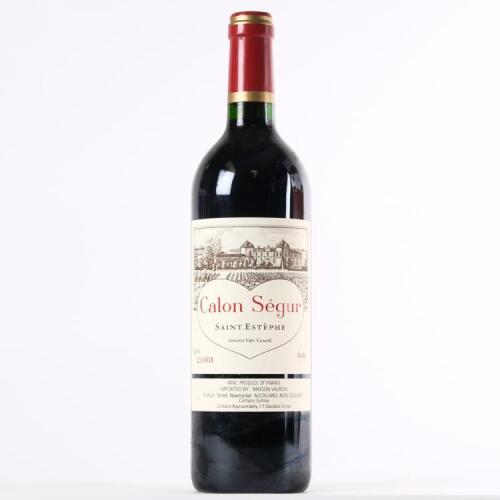 (1) 2003 Chateau Calon-Segur 3eme Cru Classe, St Estephe