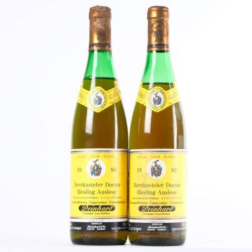 (2) 1983 Deinhard Bernkastler Doctor Riesling Auslese, Mosel Saar Ruwer