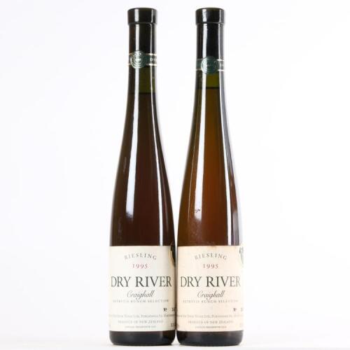 (2) 1995 Dry River Craighall Botrytis Riesling 375ml, Martinborough