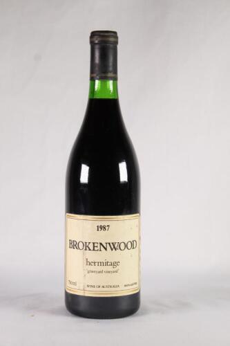 (1) 1987 Brokenwood Graveyard Vineyard Hermitage, Hunter Valley NSW