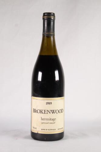 (1) 1989 Brokenwood Graveyard Vineyard Hermitage, Hunter Valley NSW