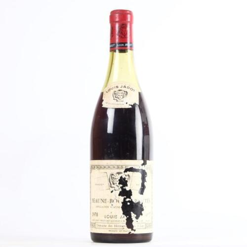 (1) 1970 Jouis Jadot Domaine des Heritiers Beaune Boucherottes 730ml, Cote de Beaune
