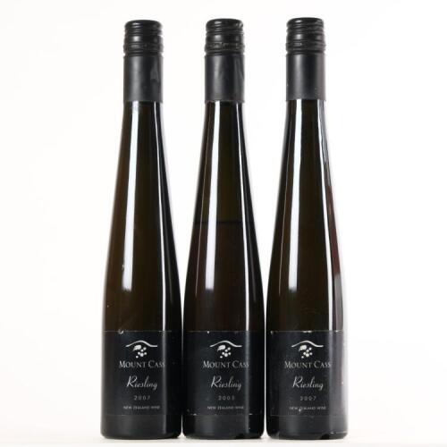 (3) 2007 Mount Cass Botrytis Riesling 375ml, Waipara