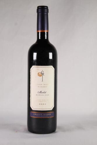 (1) 2001 Craggy Range Seven Poplars Merlot, Gimblett Gravels