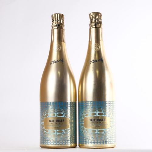 (2) 1978 Taittinger Collection by Victor Vasarelly Vintage Brut