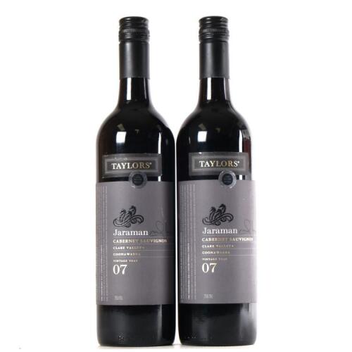 (2) 2007 Taylors Jaraman Cabernet Sauvignon, Clare SA
