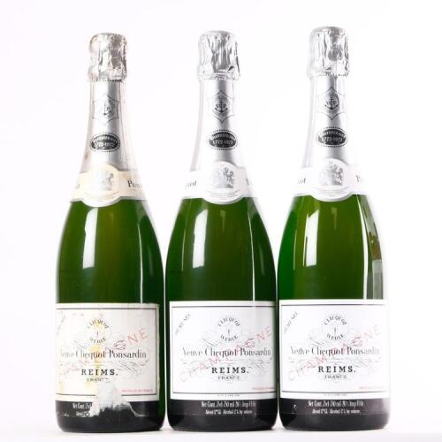 (3) NV Veuve Clicquot Ponsardin Demi-Sec