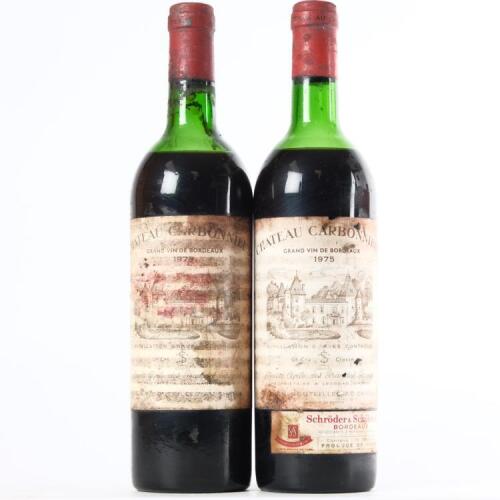 (2) 1975 Chateau Carbonnieux, Graves