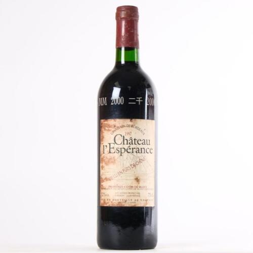 (1) 1997 Chateau l'Esperance, Premieres Cotes de Blaye