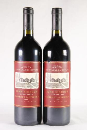 (2) 1996 Wynns John Riddoch Cabernet Sauvignon, Coonawarra