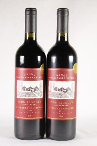 (2) 1998 Wynns John Riddoch Cabernet Sauvignon, Coonawarra