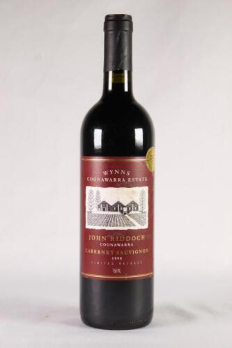 (1) 1998 Wynns John Riddoch Cabernet Sauvignon, Coonawarra