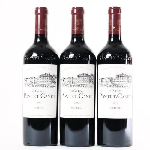 (3) 2014 Chateau Pontet-Canet 5eme Cru Classe, Pauillac