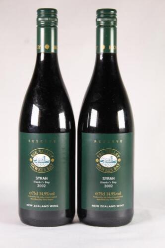 (2) 2002 Esk Valley Reserve Syrah, Hawkes Bay