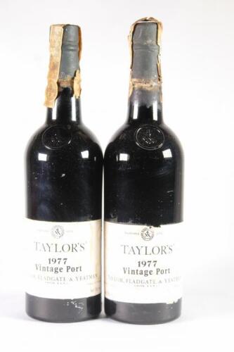 (2) 1977 Taylors Vintage, Oporto